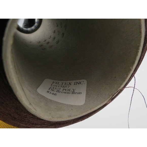 Filtex Vintage Dark Brown  Embroidery Thread 135/2 Large Cone 501grs - Picture 2 of 5